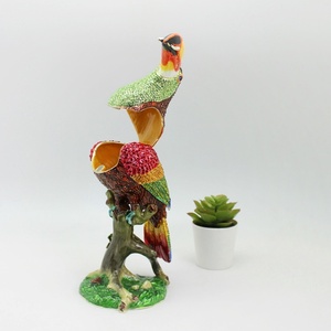SHINNYGIFTS - Figura de Tucán de Metal Esmaltado de Lujo, Estatua de Pájaro Hecha a Mano con Pedrería y <span class=keywords><strong>Colores</strong></span> Vivos para Decoración <span class=keywords><strong>del</strong></span> Hogar y Regalo - Product Image 6
