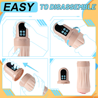 Masturbateur électrique pour homme, vibrant et aspirant, 10 modes, 5 niveaux de succion, détachable, recharge USB, écran numérique, jouet sexuel pour hommes