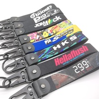 Vente en gros de porte-clés culturels japonais JDM modifiés Mousquetons en métal personnalisés à impression numérique par transfert thermique Articles promotionnels