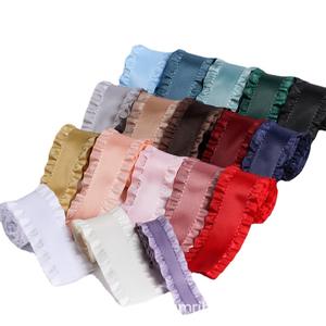 Vente en gros de matériaux pour <span class=keywords><strong>jupe</strong></span> en polyester tissé, bord à volants, nœud fait main, dentelle, accessoires vestimentaires - Product Image 1