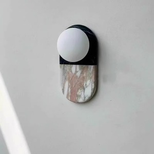 Jia Wenjun Natural Marble Wall Lamp <b>Led</b> <b>Light</b> Source 220V For Living <b>Room</b> Bedroom Hallway Lighting - Product Image 4