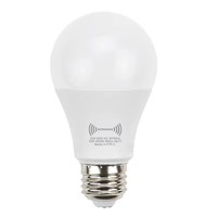 Ampoule LED A60/A19 pour éclairage intérieur 9W 12W AC avec détecteur de mouvement en plastique E27/E26, détection corporelle humaine, lumière de bureau