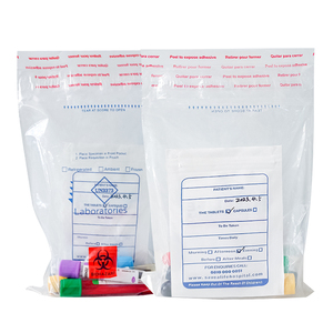 UN3373 安全包装袋 95 Kpa 生物危害物袋 3 层 4 层 自粘式样本运输袋 医疗用 - Product Image 5