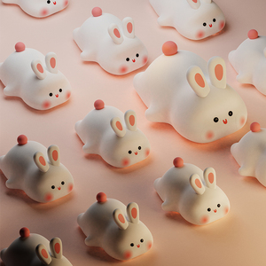 EGOGO EGOGO LED <strong>Rabbit</strong> Silicone Night <strong>Light</strong> USB Rechargeable Baby Bedroom Bunny Night Lamp Touch Sensor <strong>Light</strong> - Product Image 6