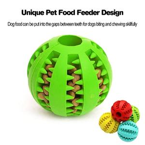 Bola de juguete no tóxica para perros, pelota de juguete resistente a mordeduras para mascotas, cachorros, gatos, perros, alimentador de alimentos para mascotas, Bola de Limpieza de dientes para masticar - Product Image 5