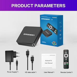 Boîtier TV intelligent Android G1 à succès, Amlogic S905 Quad 4K, WiFi 2.4G/5G, Android, télécommandes vocales BT - Product Image 5