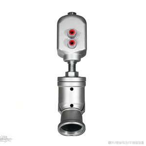 Vanne d'angle pneumatique à double action en acier inoxydable pour air, eau et vapeur, vente de liquidation B2B Covna - Product Image 2