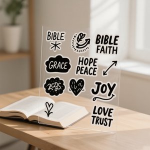 Pegatinas de pasaje de las Escrituras, texto bíblico, pegatinas cristianas alentadoras, pegatina de cita bíblica religiosa para planificador de diario - Product Image 3