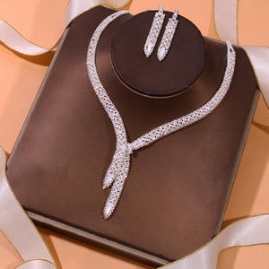 ड्रॉपशीपिंग उत्पाद 2025 दुल्हन शादी फैशन नेकलेस/ईयररिंग्स गहने महिलाओं के लिए गहने - Product Image 6