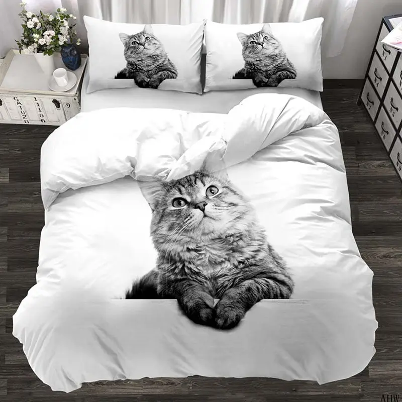 新着寝具セットすべてのサイズかわいいコアラクマ羽毛布団カバーセットソフト掛け布団カバー