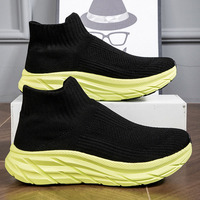 Nouvelles Chaussures Chaussettes en Tissu Tissé pour Hommes, Respirantes et Légères, à Enfiler, Baskets Décontractées en Maille, Vente en Gros d'Usine, Chaussures pour Hommes