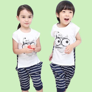 Ensemble de survêtement 2 pièces en coton biologique pour bébés garçons et filles, vente en gros, provenance Chine - Product Image 1