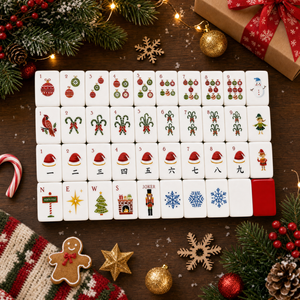 Nouvel ensemble de tuiles de mahjong américaines de luxe gravées en acrylique, style motif personnalisé américain, haut de gamme 2026 - Product Image 2