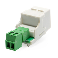 Connecteur Keystone Audio 16-28AWG pour câblage de haut-parleur, borne de liaison à visser, matériau ABS, garantie 1 an