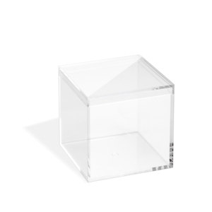 Square Acrylic Box Candy Favor Cube Customize Mold Acrylic Clear Candy Dispenser Food Grade Storage Box Wholesale Clear Acrylic