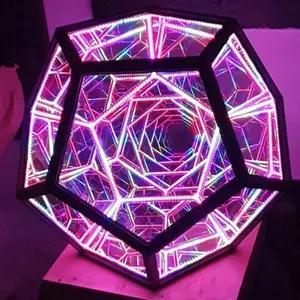 New Creative Blue Light Decorated Night Light Indoor Art Deco r Dodecahedron Led Light