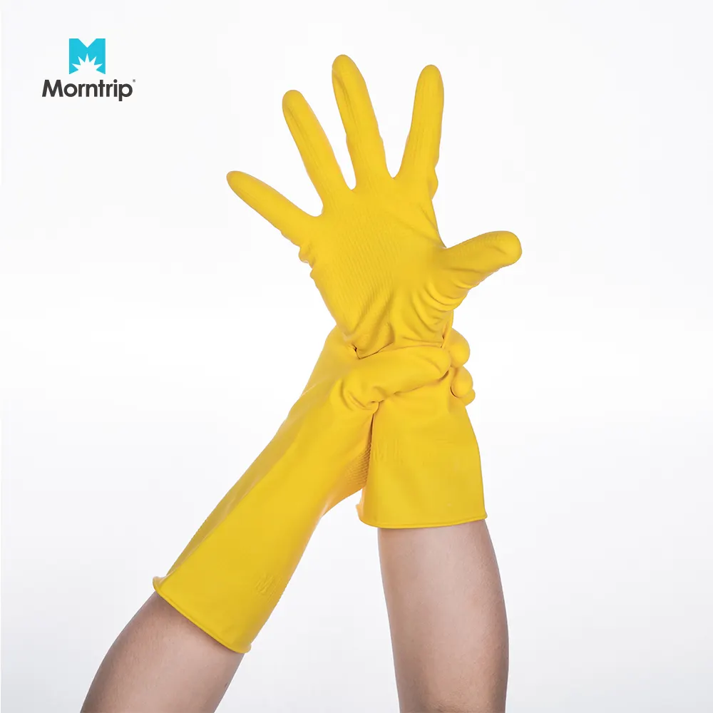 CE EN420 сертифицированные промышленные защитные перчатки, противоскользящие хлопковые маслостойкие и химически стойкие натуральные резиновые латексные