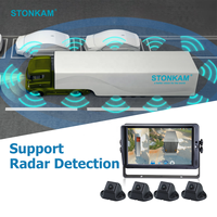 STONKAM 10.1 pouces camion hd 3d caméra de moniteur d'oeil d'oiseau pour système de caméra de moniteur de vue panoramique 360
