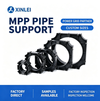 Support de fixation flexible noir étanche pour câble MPP DN50-DN315 pour réseaux électriques souterrains et espacement de conduites