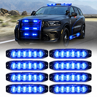 SM3020CTB 6 LED Aufputzleuchte ECE R65 SAE J595 IP67 20 Muster 12-24V Blau Bernstein Auto Außenwarnleuchte 3 Jahre Garantie