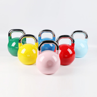 Pesas Rusas Clásicas de Acero con Código de Color para Gimnasio, Uso Comercial, Portátiles, de 4-32 kg, para Levantamiento de Pesas, Gratis