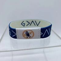 Özel Taşınabilir Polyester RFID NFC Esnek Bileklikler Dokuma Etiketli NFC ROMANCE Temalı Günlük İncil Ayeti