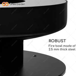 120CM Modern Large Corten Steel Firewood <b>Fire</b> <b>Pit</b> BBQ <b>Table</b> Outdoor Grill with CE Certification Auto Ignition for Garden Kitchen - Product Image 6