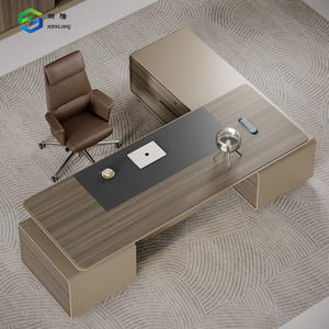 사무실 가구 관리자 책상 럭셔리 보스 테이블 디자인 단단한 나무 경영진 책상 - Product Image 1