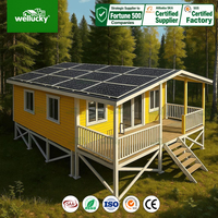 WELLUCKY Villa mobile préfabriquée écologique extensible pour hôtel, complexe hôtelier, bureau – Installation rapide, maison conteneur de luxe à énergie solaire