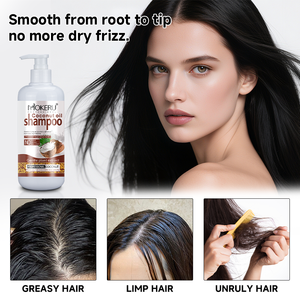 Champú Reparador con Aceite de Coco MOKERU, Hidratación Profunda para Cabello <span class=keywords><strong>Seco</strong></span> y Dañado, Control del Frizz, Natural, Marca Privada al por Mayor 500ml - Product Image 6