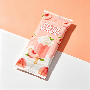 Sachet personnalisé épaissi à scellage arrière pour bâtonnets glacés, emballage plastique résistant aux déchirures pour glaces artisanales - Product Image 1