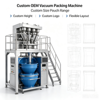 Machine d'emballage sous vide automatique complète personnalisée avec plateforme de pesage OEM pour l'usine de transformation des collations et des céréales