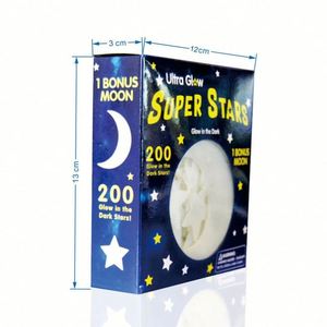 Pegatinas de Pared Personalizadas, Estrellas Luminosas que Brillan en la Oscuridad, Pegatina de Luna de Vinilo Luminoso, Estrellas Brillantes en 3D que Brillan en la Oscuridad - Product Image 6