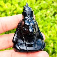Offres Spéciales série égyptienne d'obsidienne découpant la sculpture d'obsidienne sculptée à la main pour l'artisanat en cristal