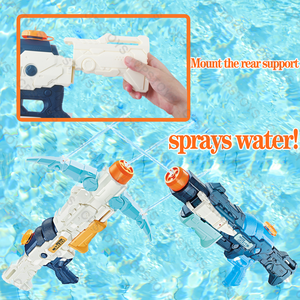 Summer Soaker Water Squirt Guns Nueva ballesta Pulverizador giratorio conmutable Pistola de agua 6 Boquilla de rotación Juego de disparos - Product Image 5
