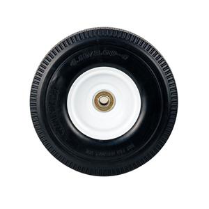 H US Style 10 pulgadas Gorilla Cart <span class=keywords><strong>Dolly</strong></span> 4,10/3,50-4 Rueda de neumático Rueda de espuma de PU de goma sólida plana Rueda de carro de material de acero nuevo - Product Image 4