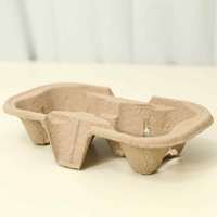 Support de tasses en pâte à papier écologique jetable 1/2/4/6 compartiments, porte-gobelets biodégradable pour café, plateau antichoc pour boissons