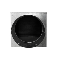 Boîte d'air galvanisée en acier pour système de ventilation HVAC, type B, pour diffuseur d'air de plafond