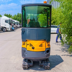 Mini-excavatrice sur chenilles de 1 tonne avec pince hydraulique et grappin pour le défrichement des terres agricoles et les travaux de manutention de matériaux OEM ODM - Product Image 3