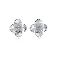 ICEBELA Bestseller S925 Sterling Silber Damen Beliebte Ohrringe Koreanischer Trendiger Kleiner Bestseller Winzige Blumen-Ohrstecker für Mädchen