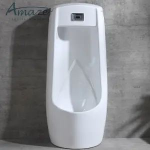 Wholesale factory direct sales ceramic sanitary ware bathroom men's floor standing automatic sensor urinal