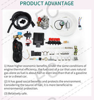 Kit de réducteur BRC à injection séquentielle double carburant pour 4 cylindres, pour système d'injection GPL/GNV de voiture, à vendre