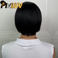 Perruque courte bob droite en cheveux humains, sans colle, vente en gros, fournisseurs de perruques en cheveux humains, cheveux vietnamiens bruts, perruque fabriquée à la machine