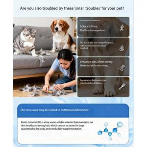 개와 고양이를 위한 고효능 <span class=keywords><strong>D</strong></span>-비오틴 정제, 피부 건강 개선 및 두꺼운 외투 성장 촉진 - Product Image 4