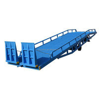 Ramps de quai mobiles électro-hydrauliques Risenmega Direct Sales, rampes de chargement pour quai de débarquement, rampes portables pour chariot élévateur, quai flottant pour bateau