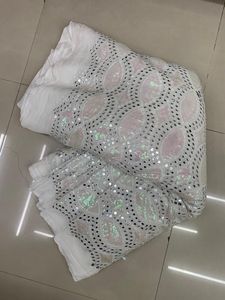 Tela de secuencia de arcoíris con bordado de viscosa más vendida, tela de encaje teñible con patrón de 9mm y 3mm para bodas - Product Image 2