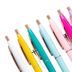 Stylo bille personnalisé en aluminium multicolore avec logo sur mesure pour cadeau promotionnel en gros - Product Image 3