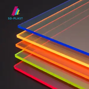 Độ bóng cao huỳnh quang tấm Acrylic Hologram tấm Acrylic đúc plexiglass PMMA tấm Acrylic