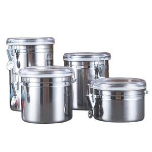 1800ML di Alta Qualità Da Cucina In Acciaio Inox Sigillato Vaso Contenitore di Caffè di <span class=keywords><strong>Zucchero</strong></span> di Tè Contenitore di Conservazione Degli Alimenti Con Coperchio Trasparente - Product Image 2