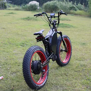 26 Inch Điện Chopper Xe Đạp 5000 Wát Điện Fat Bike Bãi Biển Cruiser Xe Đạp Điện Retro Xe Đạp